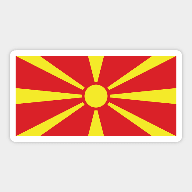 North Macedonia Sticker by Wickedcartoons